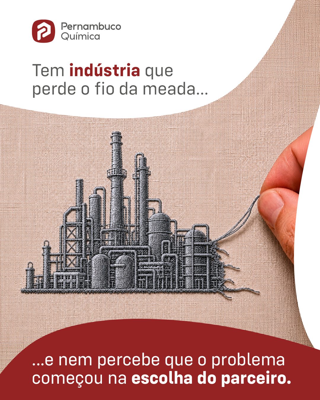 Quem está à frente de uma indústria já tem desafios suficientes para administrar. Produção, equipe, prazos, qualidade, custos... a última coisa que deveria gerar preocupação é saber se um insumo químico vai chegar a tempo. É por isso que, há mais de 60 anos, a Pernambuco Química é uma parceira que entende a realidade da indústria, oferece suporte técnico, garante um abastecimento confiável e caminha ao lado dos nossos clientes. Conte com a Pernambuco Química para manter sua operação sempre em movimento. Pernambuco Química, compostos por compromisso e qualidade. #PernambucoQuímica